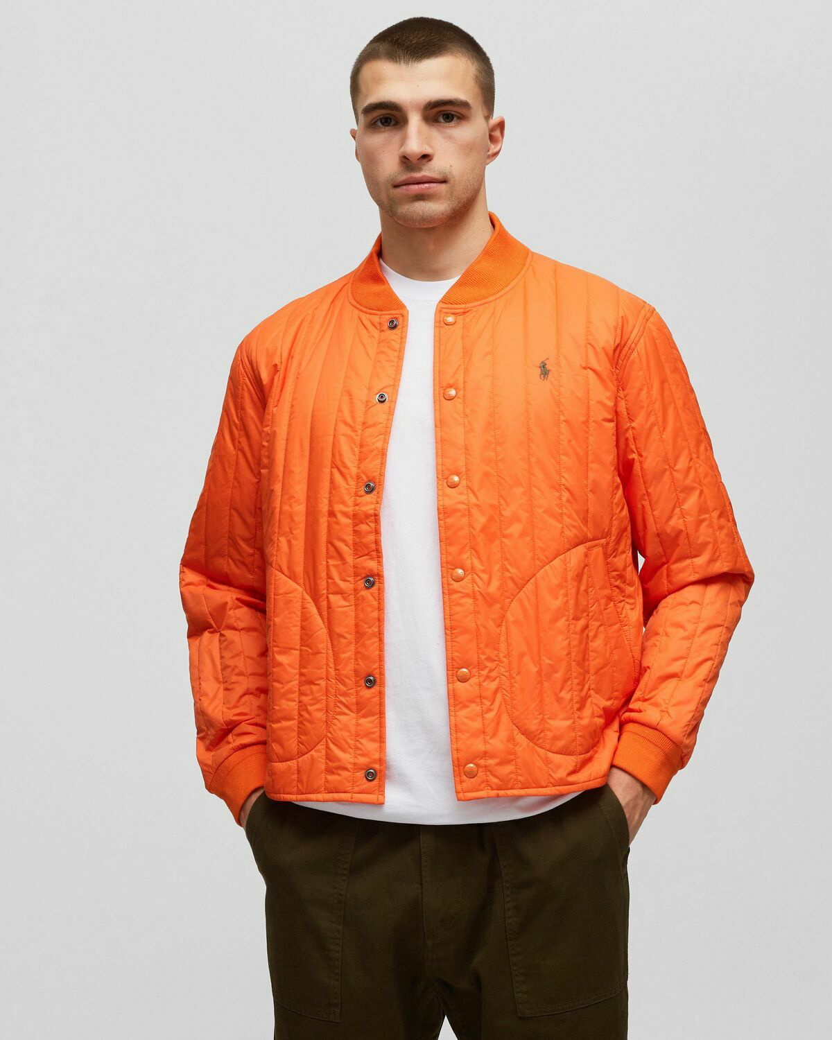 Polo Ralph Lauren Terra Varsty Insulated Bomber Orange - Mens - Bomber ...