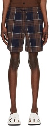 LE17SEPTEMBRE Brown & Navy Merida Shorts