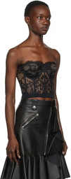 Alexander McQueen Black Lace Corset