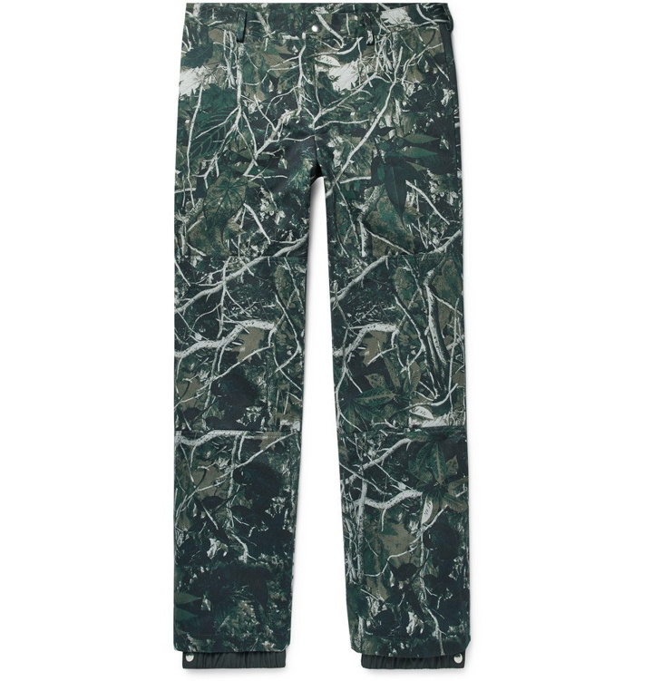 Photo: Lanvin - Tapered Camouflage-Print Cotton-Twill Trousers - Men - Green