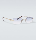 Miu Miu Logo rectangular sunglasses