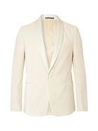 Paul Smith - Cream Soho Slim-Fit Satin-Trimmed Velvet Tuxedo Jacket - Neutrals