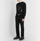 Undercover - Cindy Sherman Printed Embroidered Loopback Cotton-Jersey Sweatshirt - Black