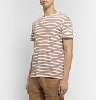 Frescobol Carioca - Leblon Striped Cotton and Linen-Blend T-Shirt - Neutrals