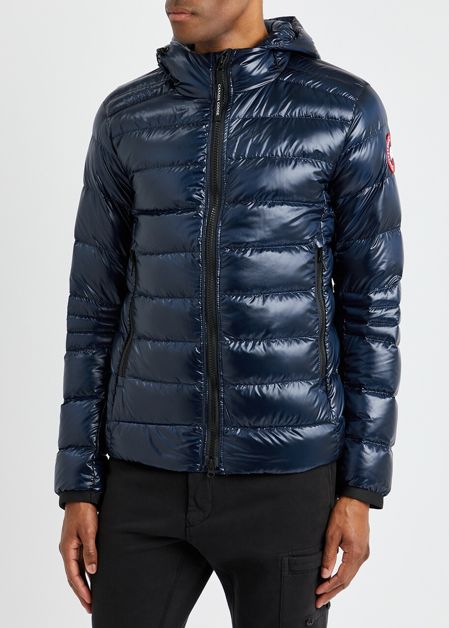 Canada Goose Crofton Navy Quilted Shell Jacket, Navy, Shell Jacket Blue