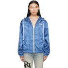 AMIRI Blue MA Quad Windbreaker Jacket