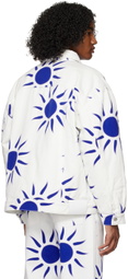 Liberal Youth Ministry White Printed Denim Jacket