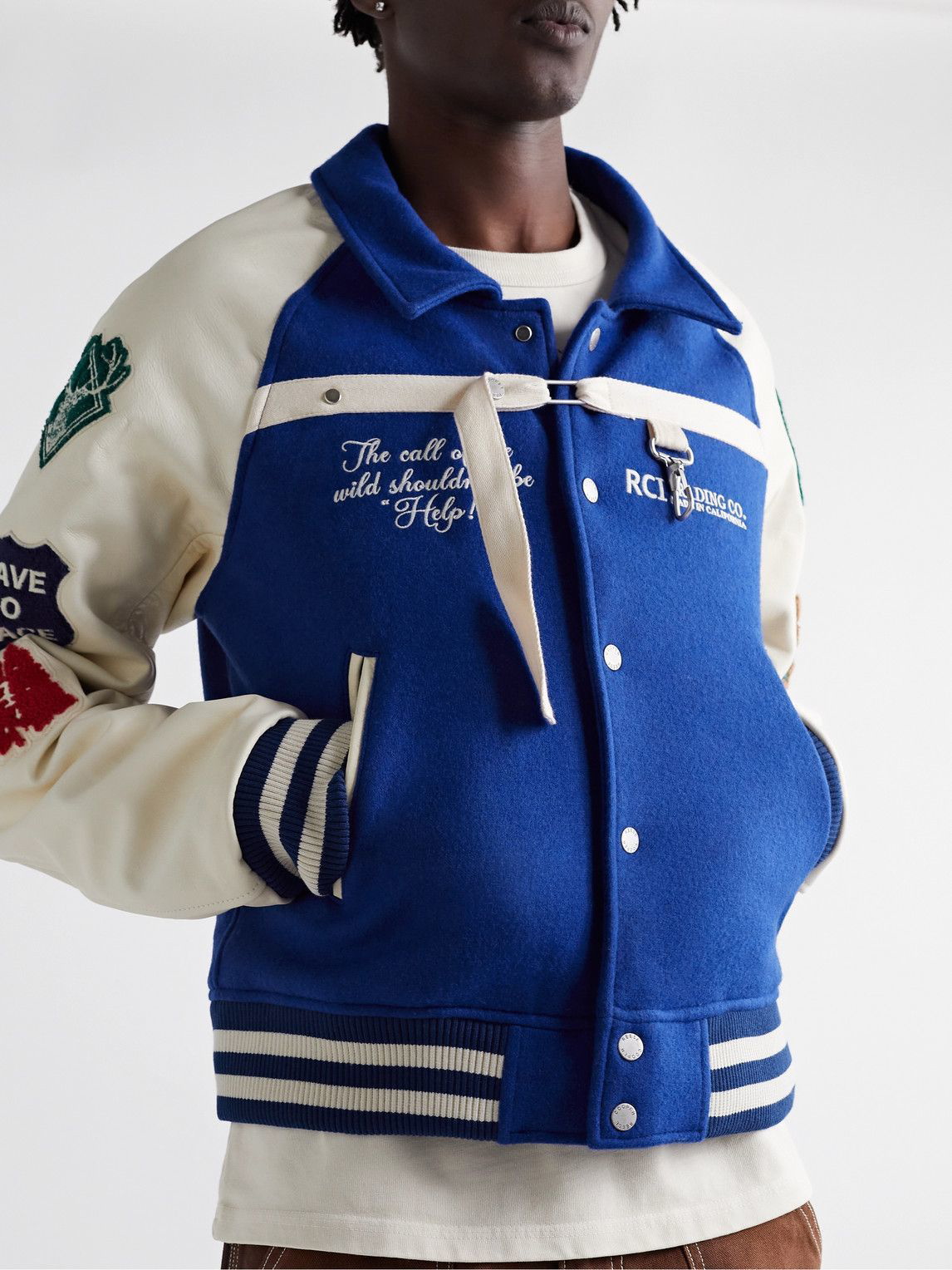 Reese Cooper Call Of The Wild Varsity Jacket - Royal Blue