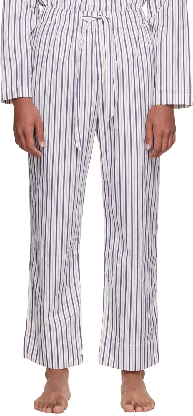 ブランド買蔵 Tekla Pants Purple Stripes 【公式通販】