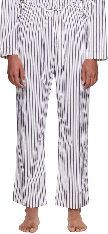 Photo: Tekla Purple Stripe Pyjama Pants
