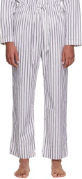 Tekla Purple Stripe Pyjama Pants