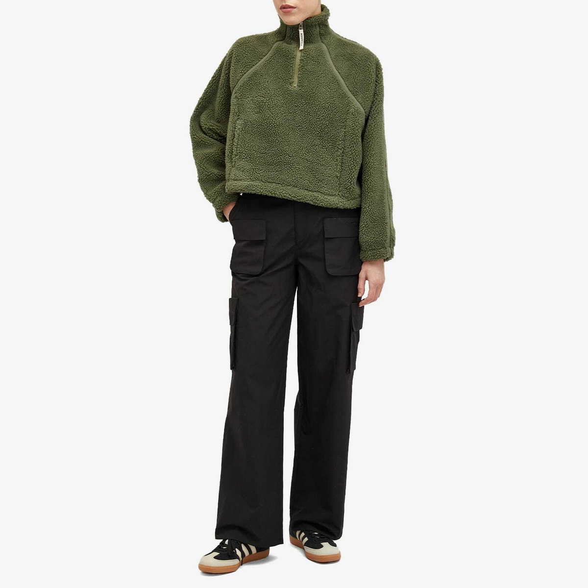 Plus Sweat Vert Kaki Très Foncé À Zip | Plus | FR