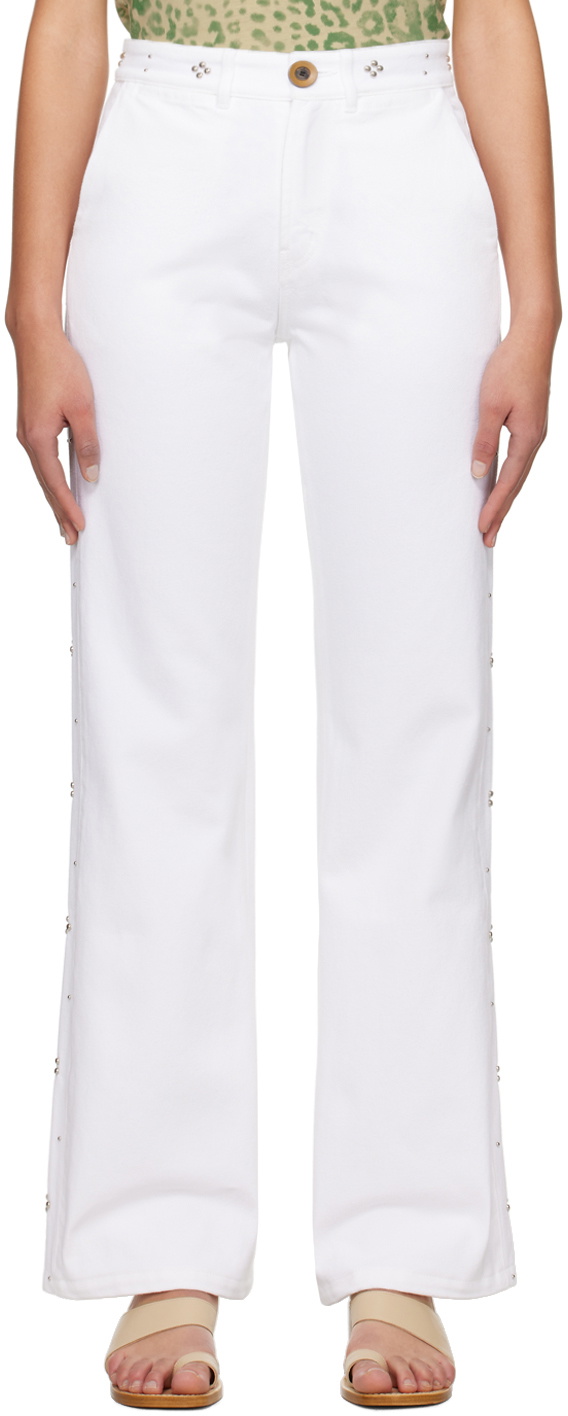 Wales Bonner White Heritage Jeans