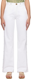 Wales Bonner White Heritage Jeans