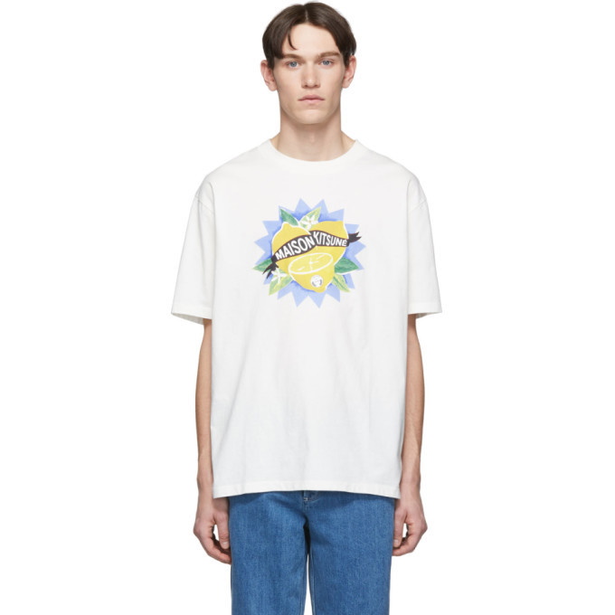 Photo: Maison Kitsune Off-White Limone T-Shirt