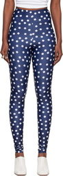 Jean Paul Gaultier Navy 'The Polka-Dot' Leggings