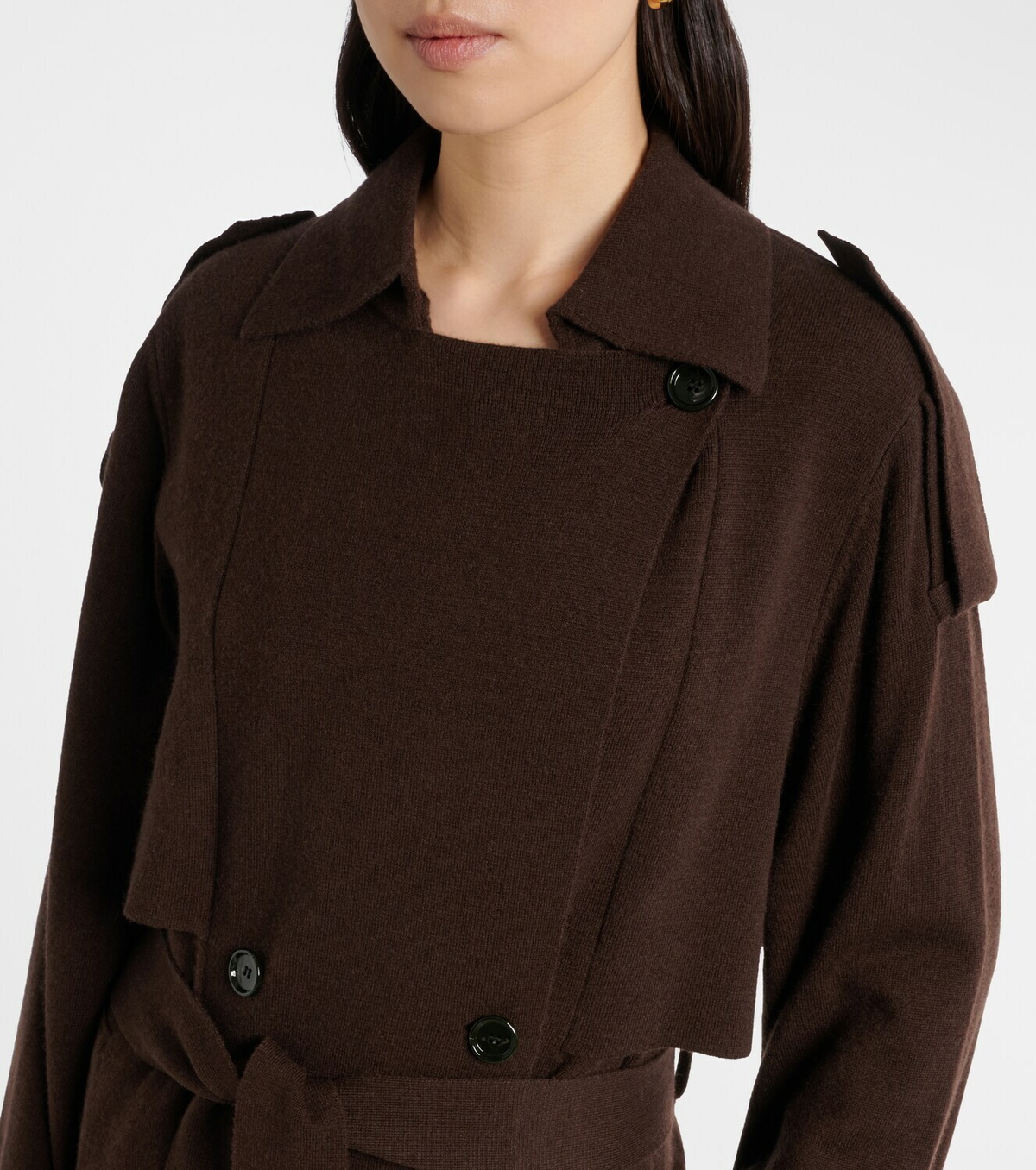 Jardin des Orangers Wool and cashmere trench coat