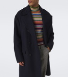 Dries Van Noten Double-breasted wool-blend coat