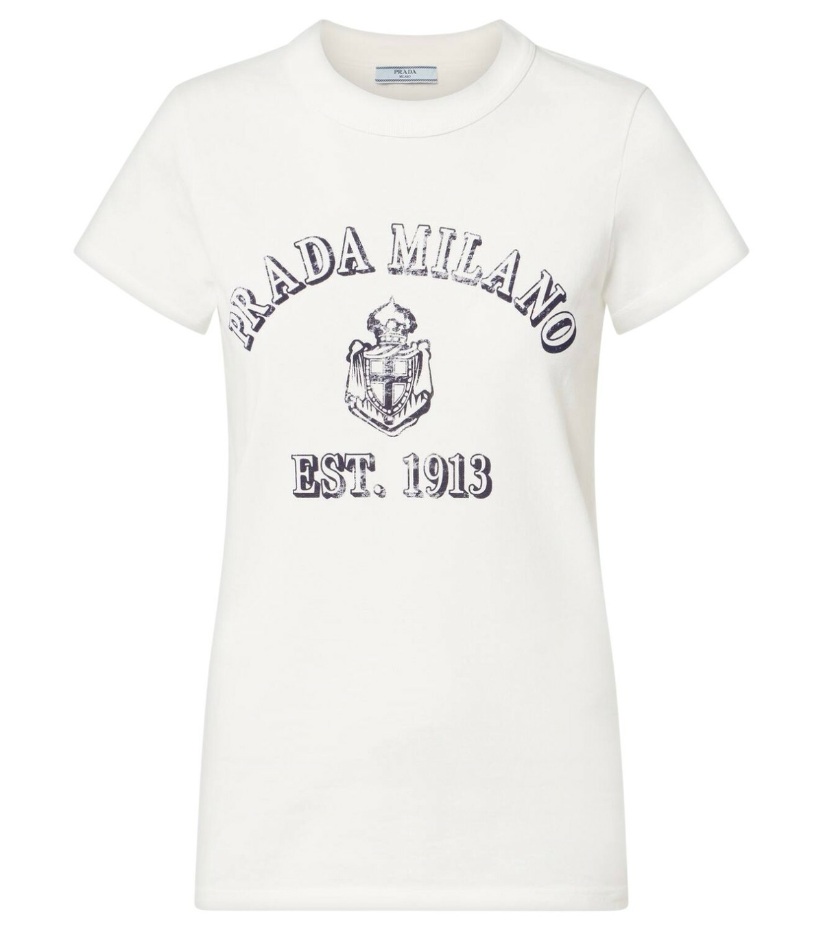 Prada Printed cotton jersey T-shirt Prada