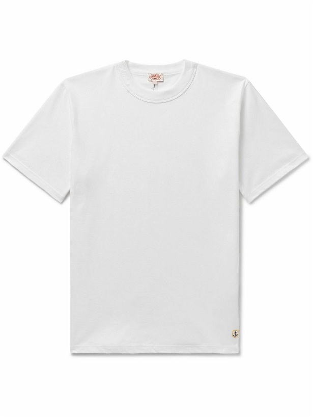 Photo: Armor Lux - Callac Logo-Appliquéd Cotton-Jersey T-Shirt - White