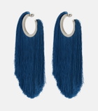 Alaïa Fringed hoop earrings