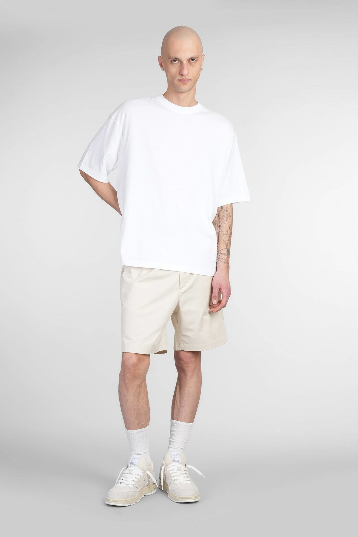 Axel Arigato Patch T-shirt T-shirt In White Cotton Axel Arigato