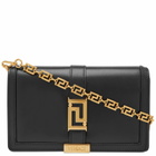 Versace Women's Wallet On Chain in Black