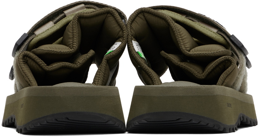 SUICOKE Khaki MOTO-PUFFab Sandals