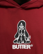 Butter Goods Hound Embroidered Pullover Hood Red - Mens - Hoodies
