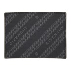 Givenchy Black and Grey Diagonal Logo Card Holder