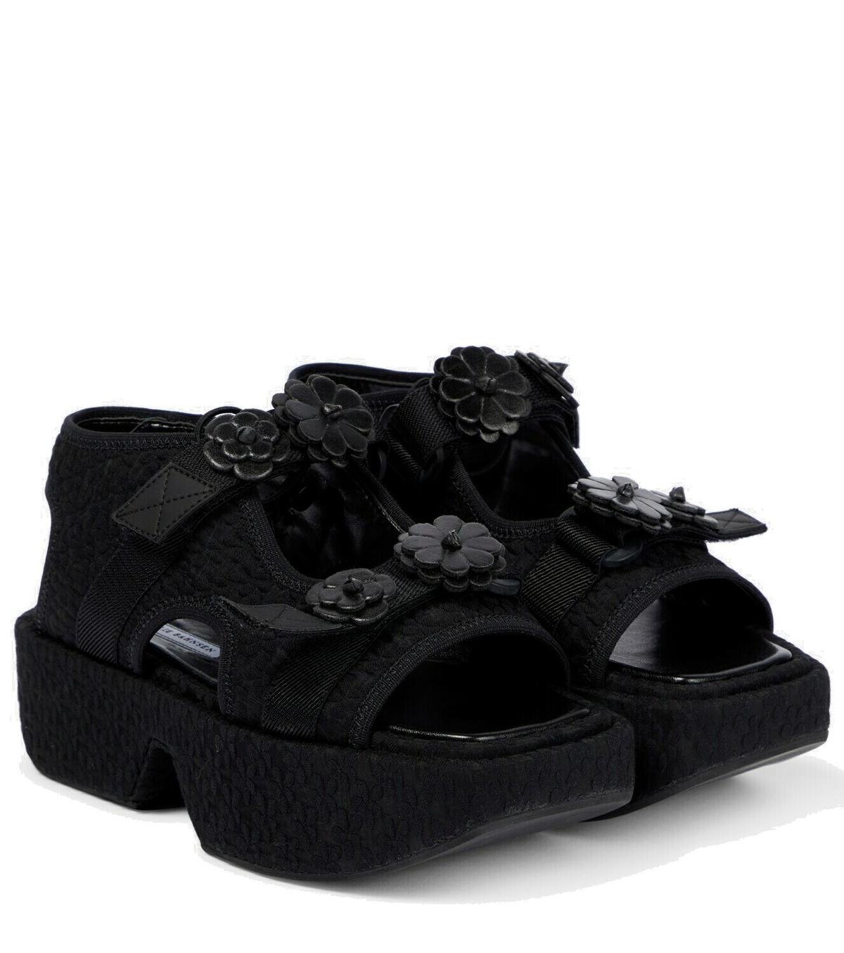 cecilie bahnsen my sandal 37サイズ CECILIE BAHNSEN X Suicoke Black Canvas Yellow Floral Beaded