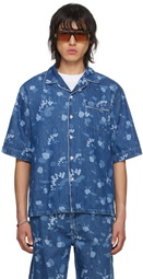 Marni Blue Bowling Denim Shirt