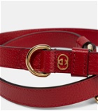 Gucci - Interlocking G S/M faux leather dog leash