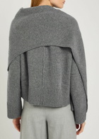 Simkhai Elson Scarf-effect Wool and Cashmere-blend Jumper Grey