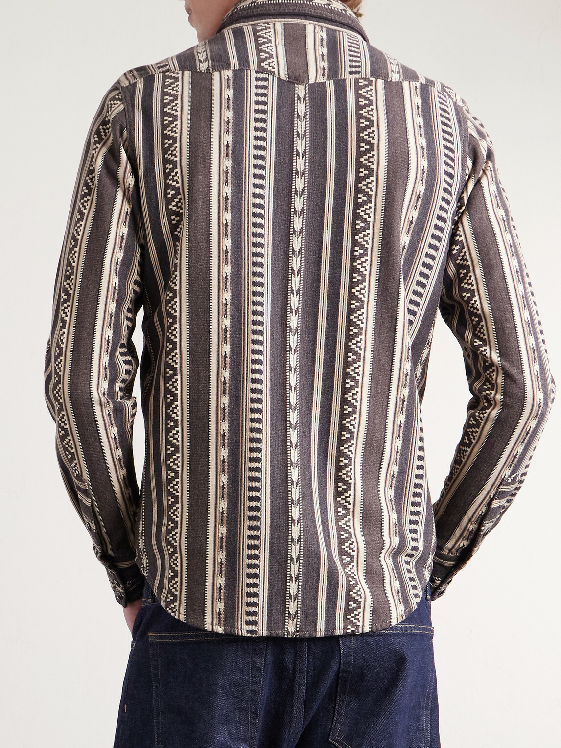 RRL - Cotton-Jacquard Overshirt - Brown