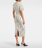 Alexander McQueen High-rise jacquard pencil skirt
