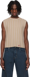 Eckhaus Latta Beige Keyboard Vest