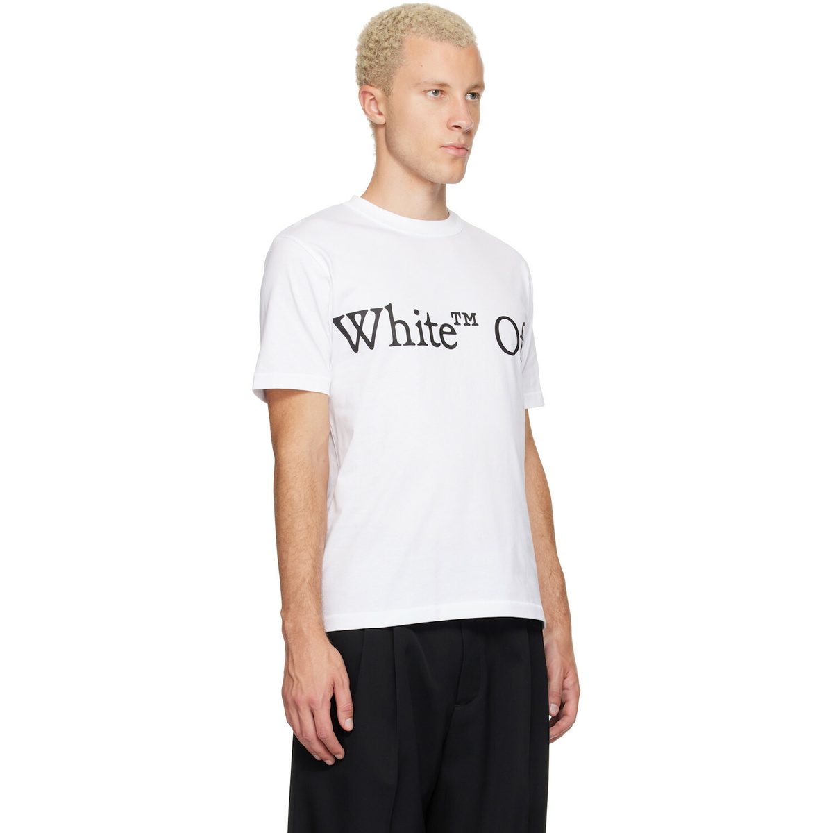 Off-White White Bookish Scarf Regular T-shirt