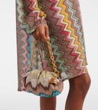 Missoni Zigzag Small leather-trimmed shoulder bag