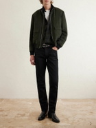 TOM FORD - Gabardine Bomber Jacket - Green