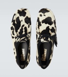 Clarks Originals Wallabee cow-print calf hair mocassins