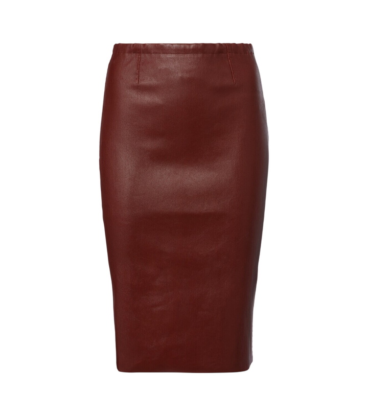 Photo: Stouls Gilda leather midi skirt
