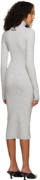BOYAROVSKAYA Gray Snow Midi Dress