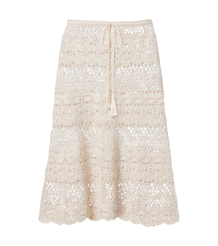 Photo: Anna Kosturova Marianne crochet cotton midi skirt