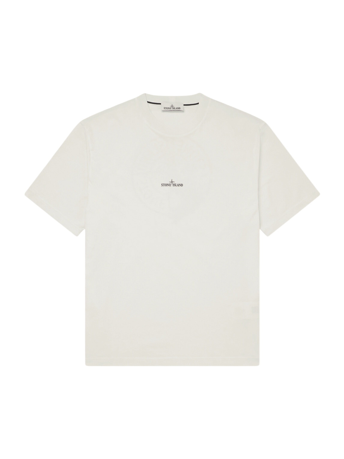 Stone Island Logo-print Cotton T-shirt White Stone Island