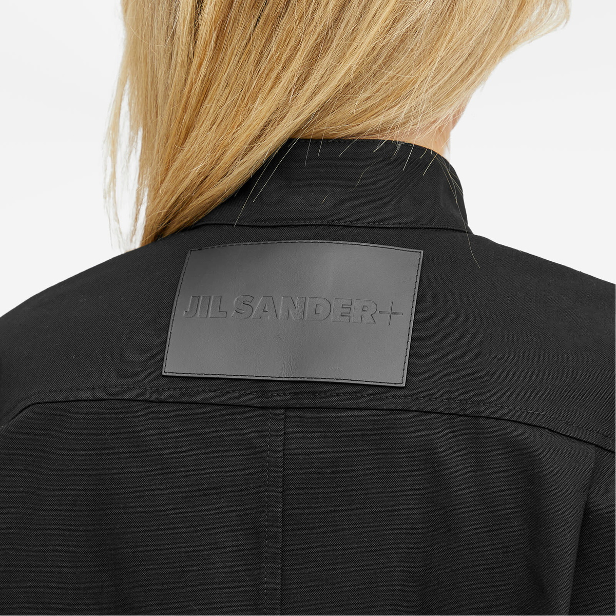 Jil Sander+ Women's Zip Front Utility Jacket in Black Jil