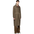 Maison Margiela Brown Houndstooth Top Coat