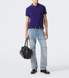 Acne Studios Logo cotton piqué polo shirt