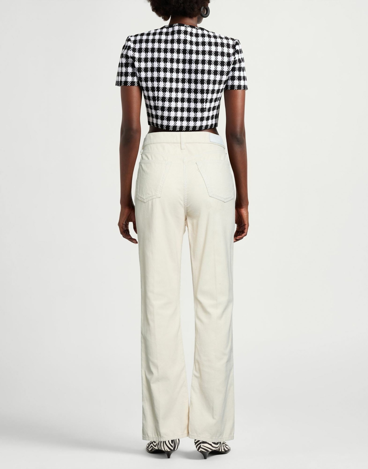 Re/done Womens Pants in Ivory