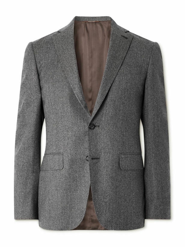 Photo: Canali - Impeccabile Double-Breasted Wool Suit Jacket - Gray